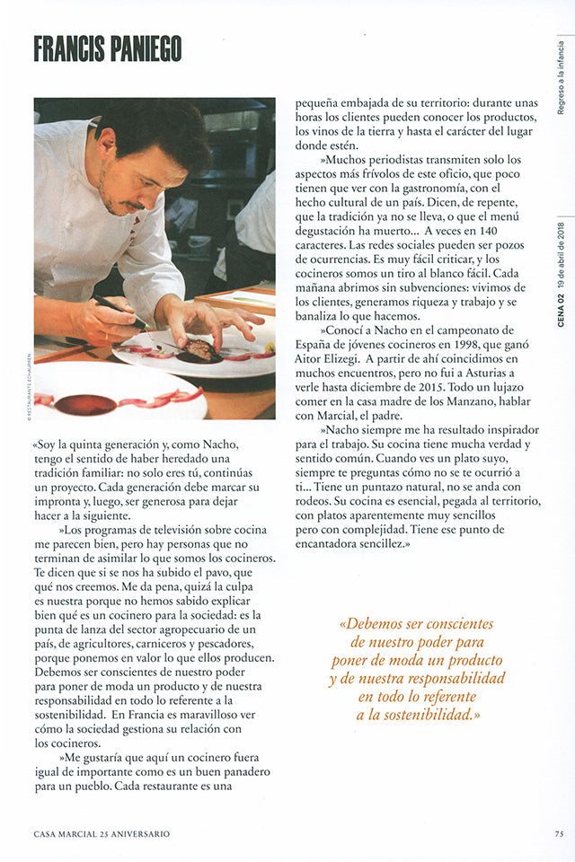 CASA  25 Anos  61 Cocineros  12 Cenas (スペイン)