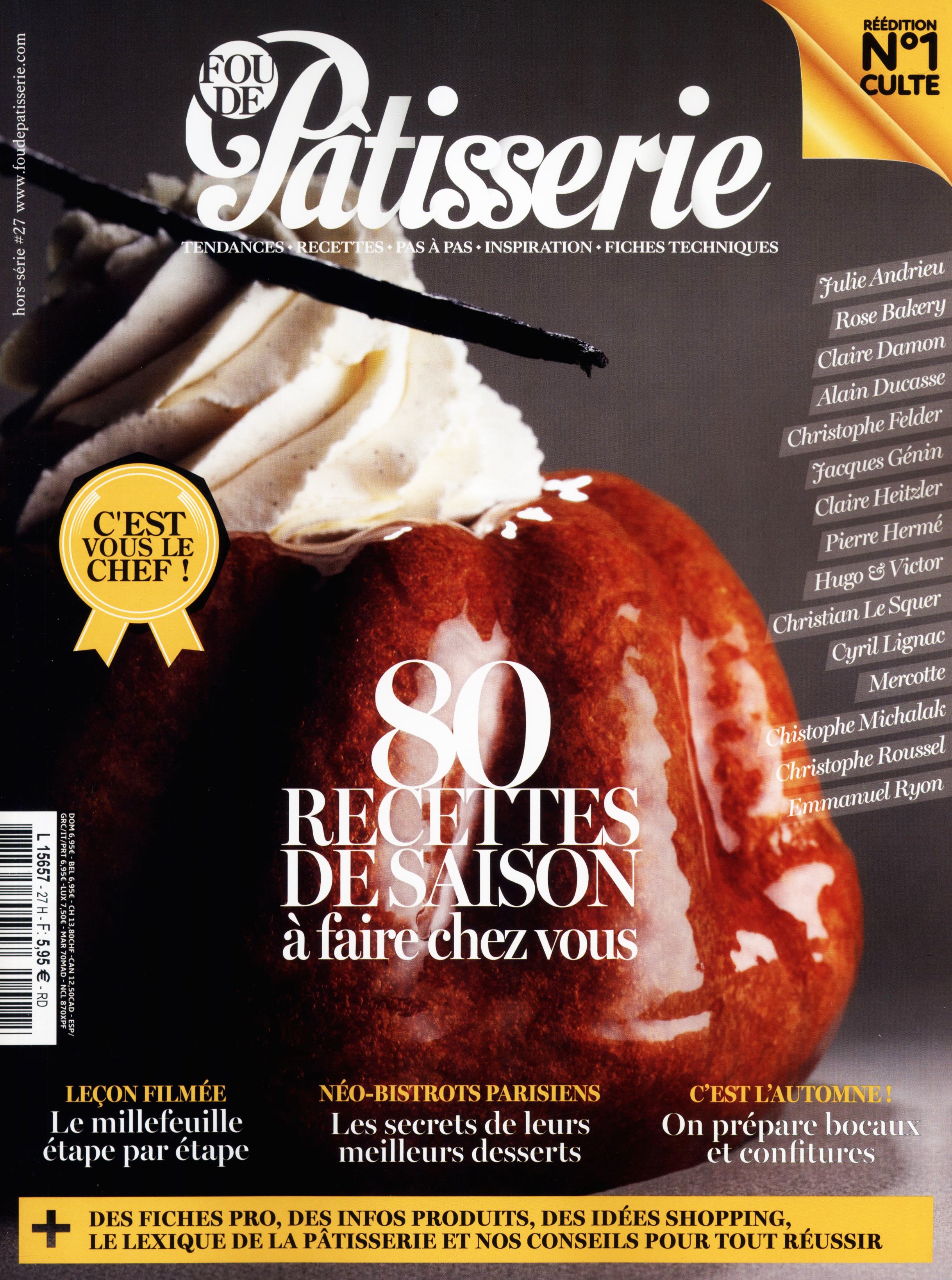 雑誌 フランス FOU de Patisserie – CHEF'S LIBRARY