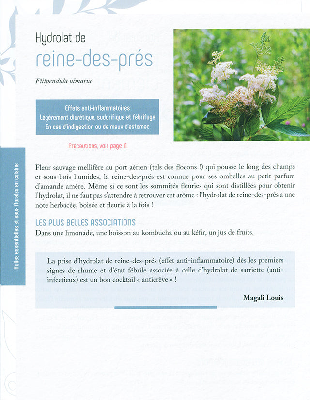Huiles essentielles et eaux florales en cuisine (フランス)