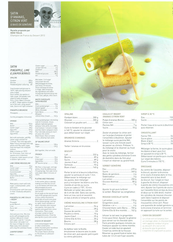 LE CAHIER DE RECETTES 2014 : Le Journal du Patissier