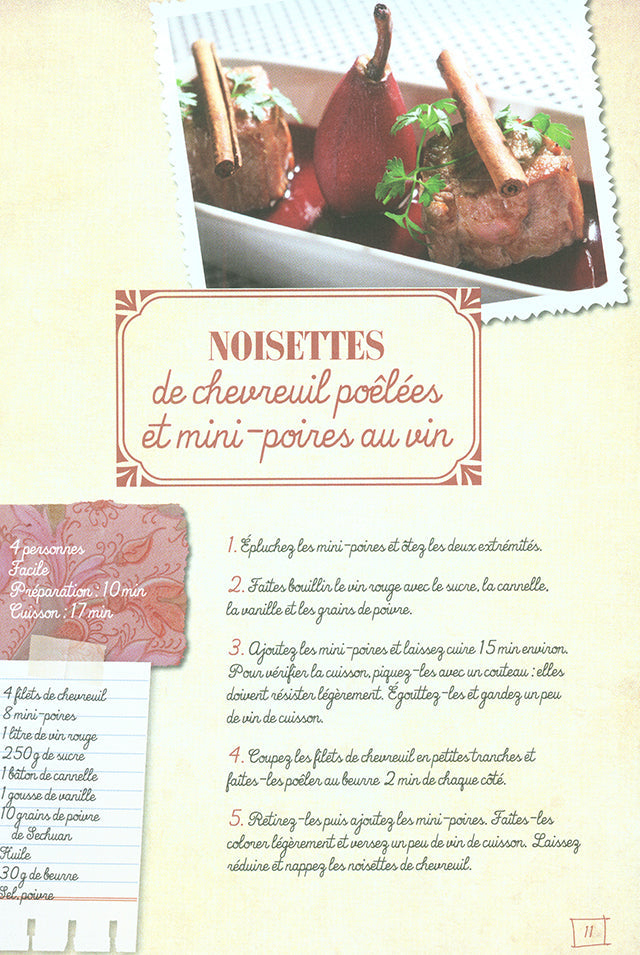 Mon chahier de recettes Cuisine du GIBIER (フランス)