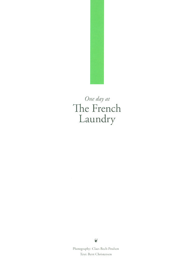 One day at The French Laundry / ONE DAY AT PER SE (アメリカ)
